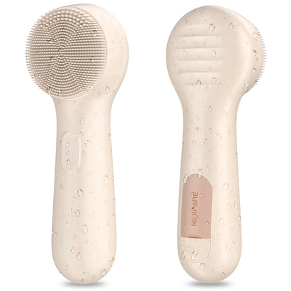 Facial Cleansing Brush, IPX7 Waterproof Sonic Face Scrubber, Rechargeable Electric Silicone Face Brush for Deep Cleansing and Exfoliation